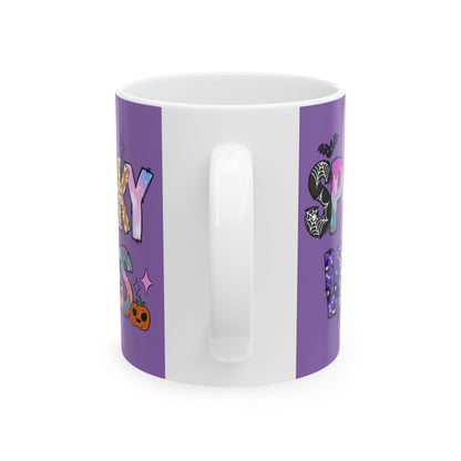 Spooky Vibes Halloween Ceramic Mug, (11oz, 15oz)