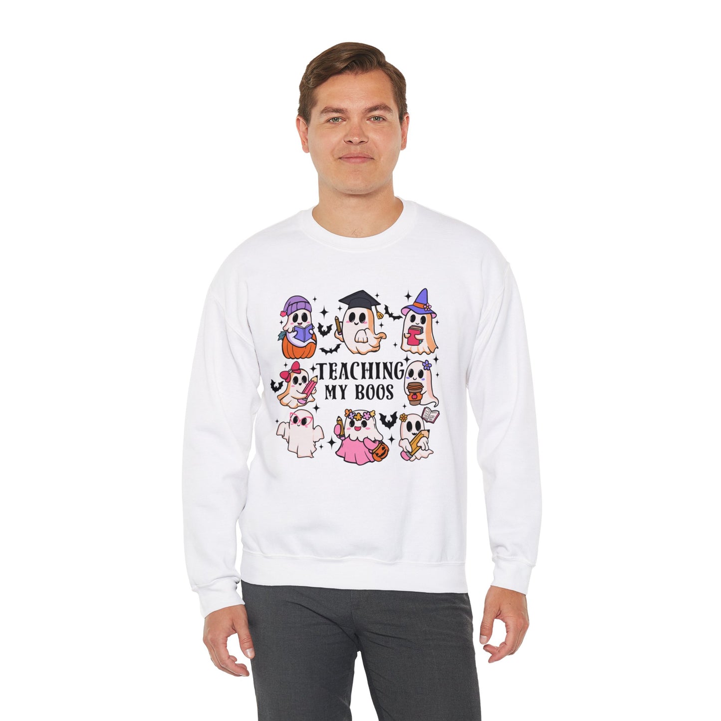 Teaching My Boos Halloween Unisex Heavy Blend™ Crewneck Sweatshirt