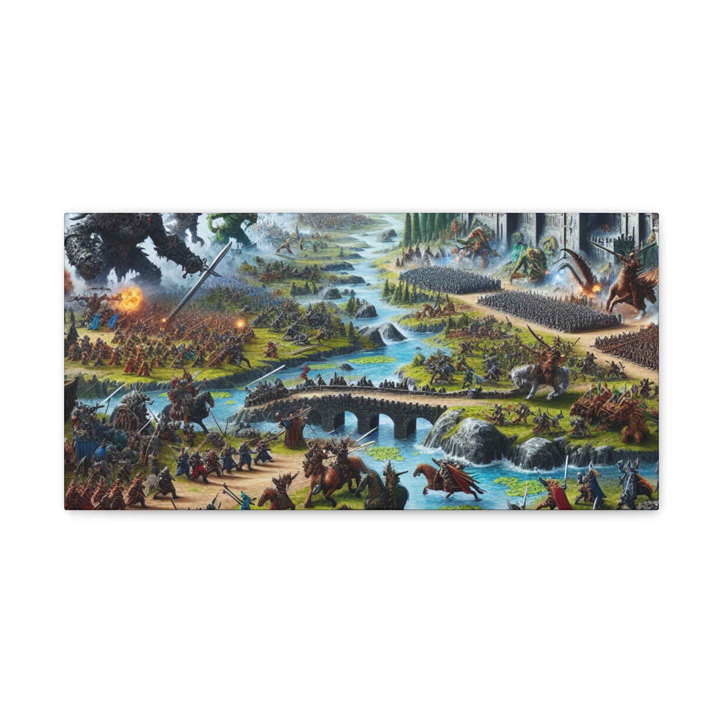 Fantasy Gaming Epic Battle Canvas Wall Art