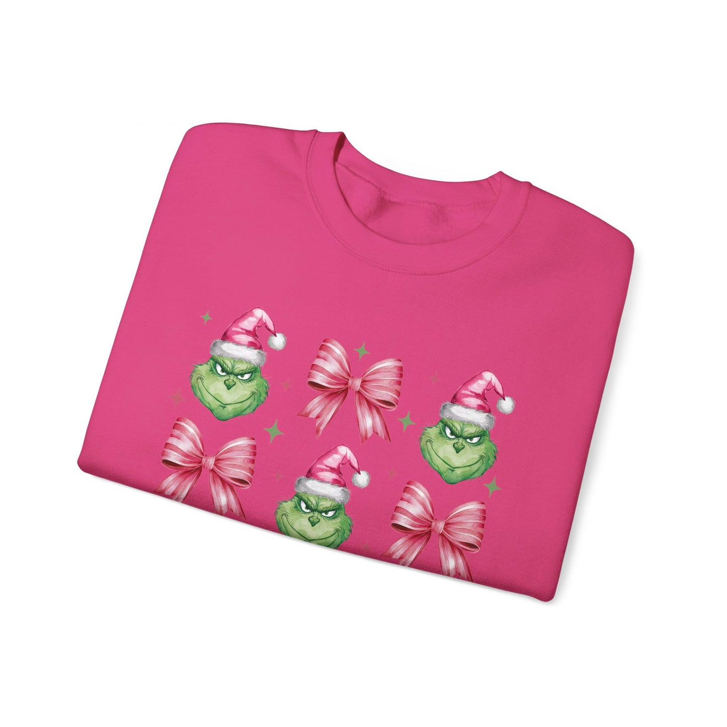 Coquette Grinch Christmas Sweatshirt