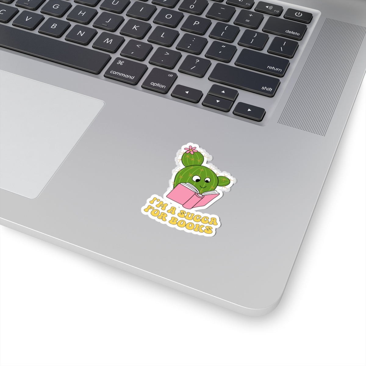 Cute Book Lover Cactus Stickers