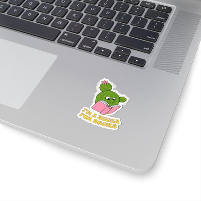 Cute Book Lover Cactus Stickers