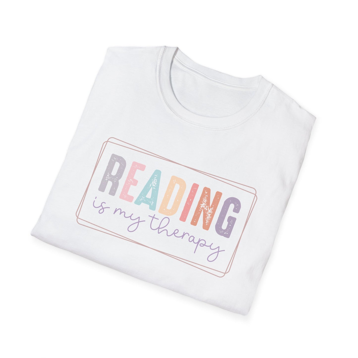 Reading is My Therapy Unisex Softstyle T-Shirt