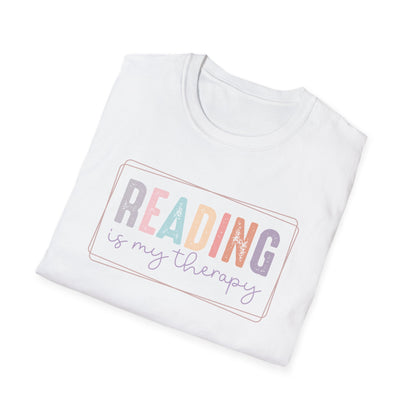 Reading is My Therapy Unisex Softstyle T-Shirt