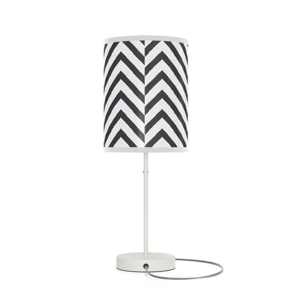 Black and White Striped Lamp