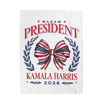 Kamala Harris Velveteen Plush Blanket