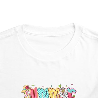 Summer Vibes Colorful Toddler Tee