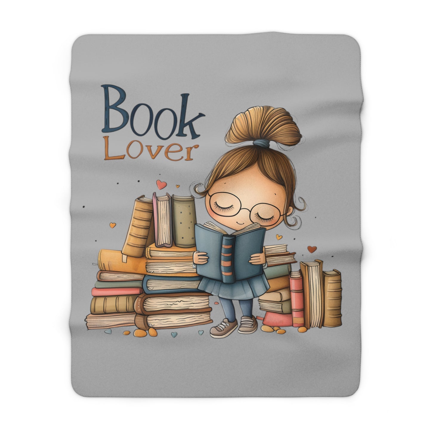 Book Lover Sherpa Fleece Blanket