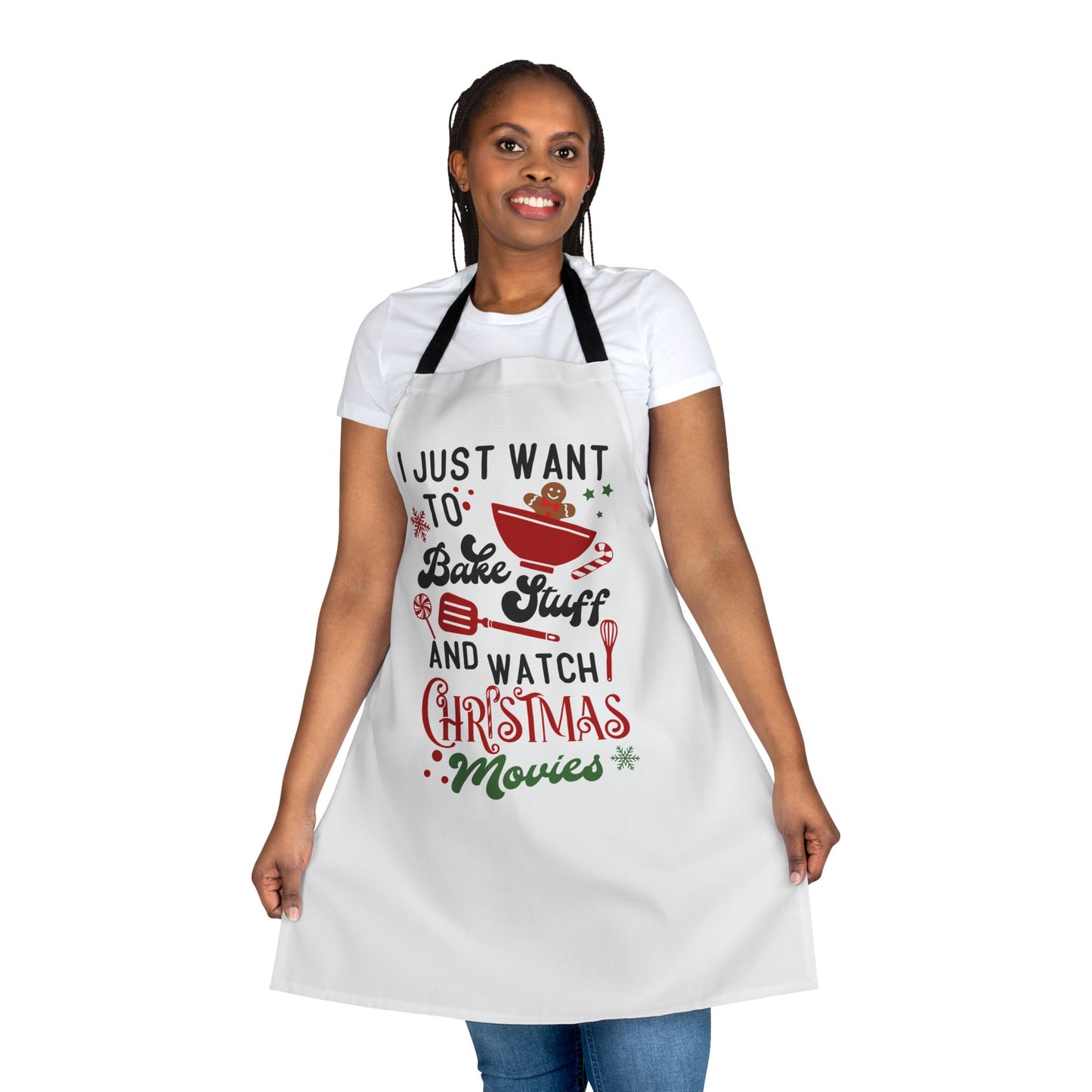 Bake and Watch Christmas Movies Apron