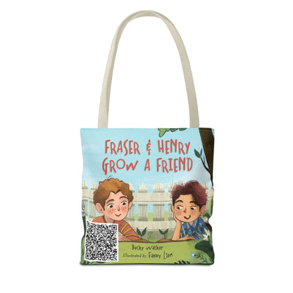 Fraser & Henry Grow a Friend Book Illustration Tote Bag