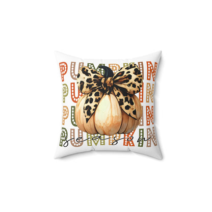 Pumpkin Season Spun Polyester Square Pillow