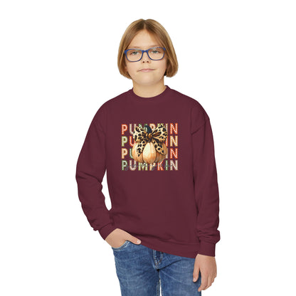 Pumpkin Season Youth Crewneck Sweatshirt