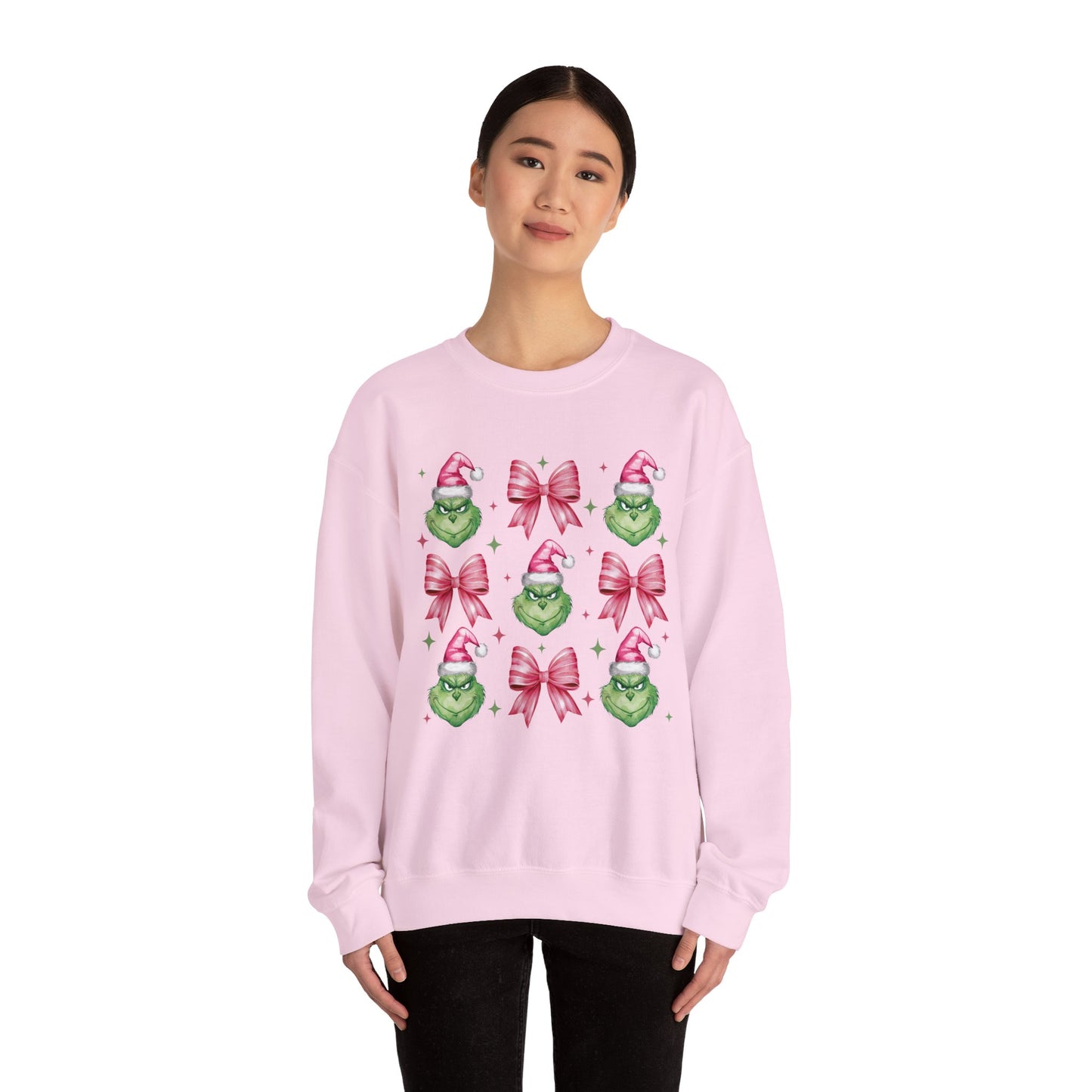 Coquette Grinch Christmas Sweatshirt