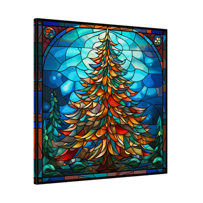 Stained Glass Christmas Canvas