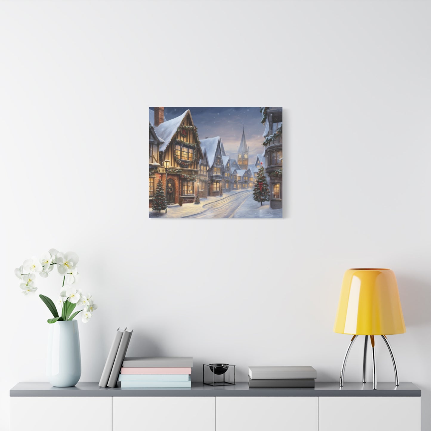 Christmas Village Canvas Art