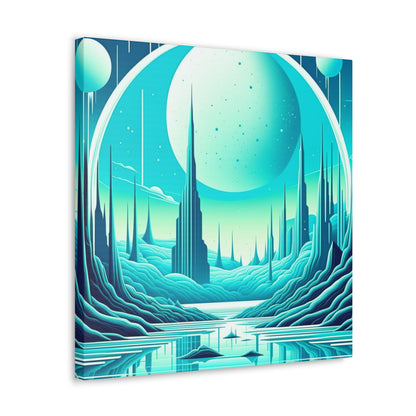 Space City Canvas Wall Art