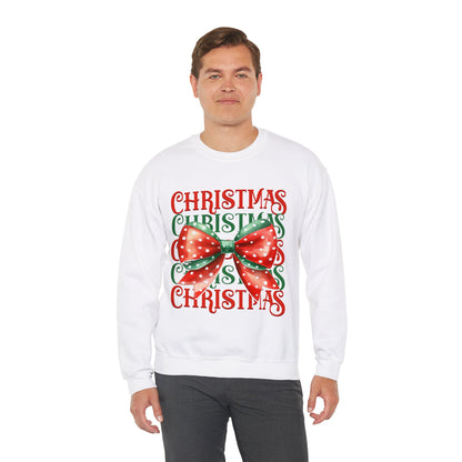 Christmas Coquette Bow Sweatshirt