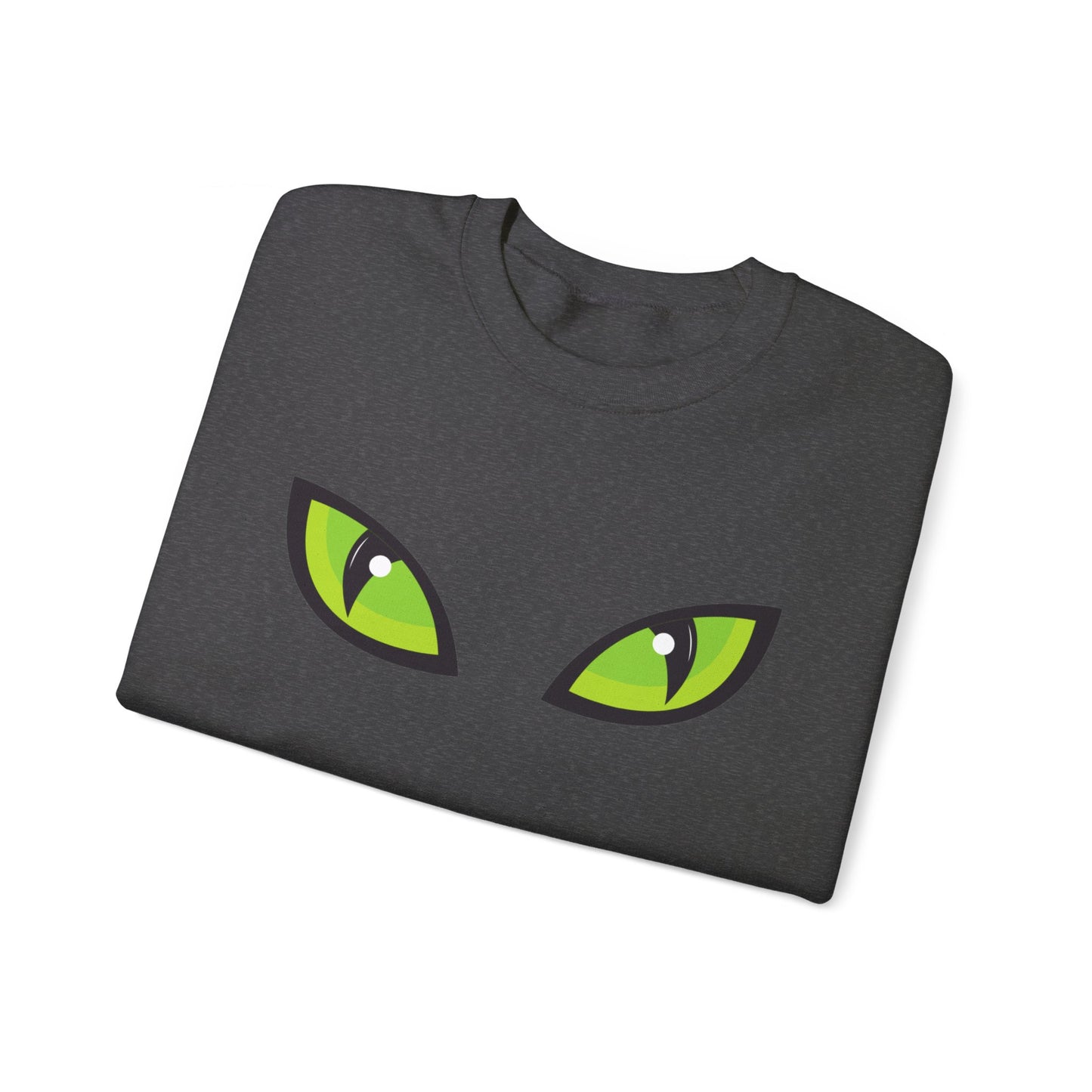 Spooky Cat Eyes Halloween Sweatshirt