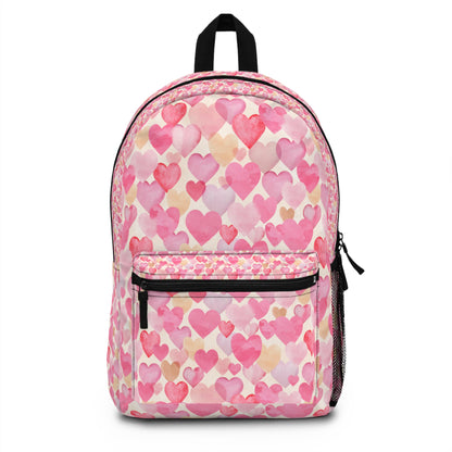 Cute Heart Pattern Back-to-School Backpack