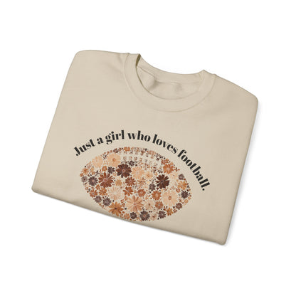 Just a Girl Who Loves Football Sweatshirt