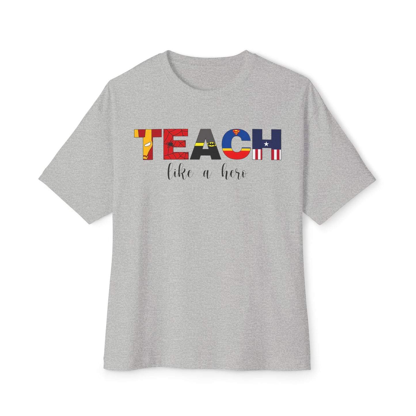 Superhero Teacher Unisex Boxy T-Shirt