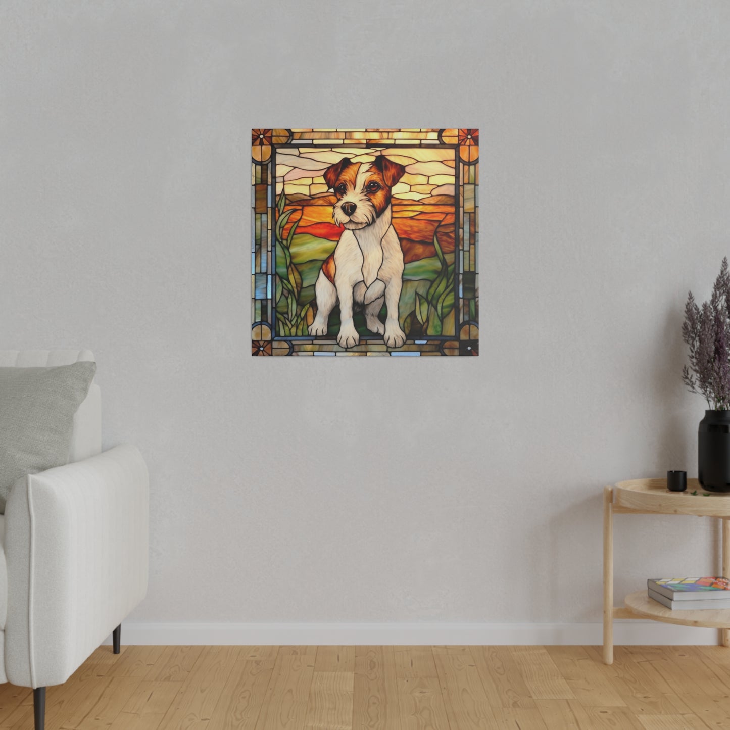 Jack Russell Wall Art Matte Canvas