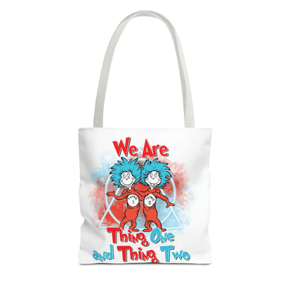 We Are Thing One and Thing Two Tote Bag (AOP)