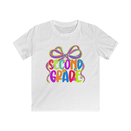 Neon Second Grade Back to School Kids Tee