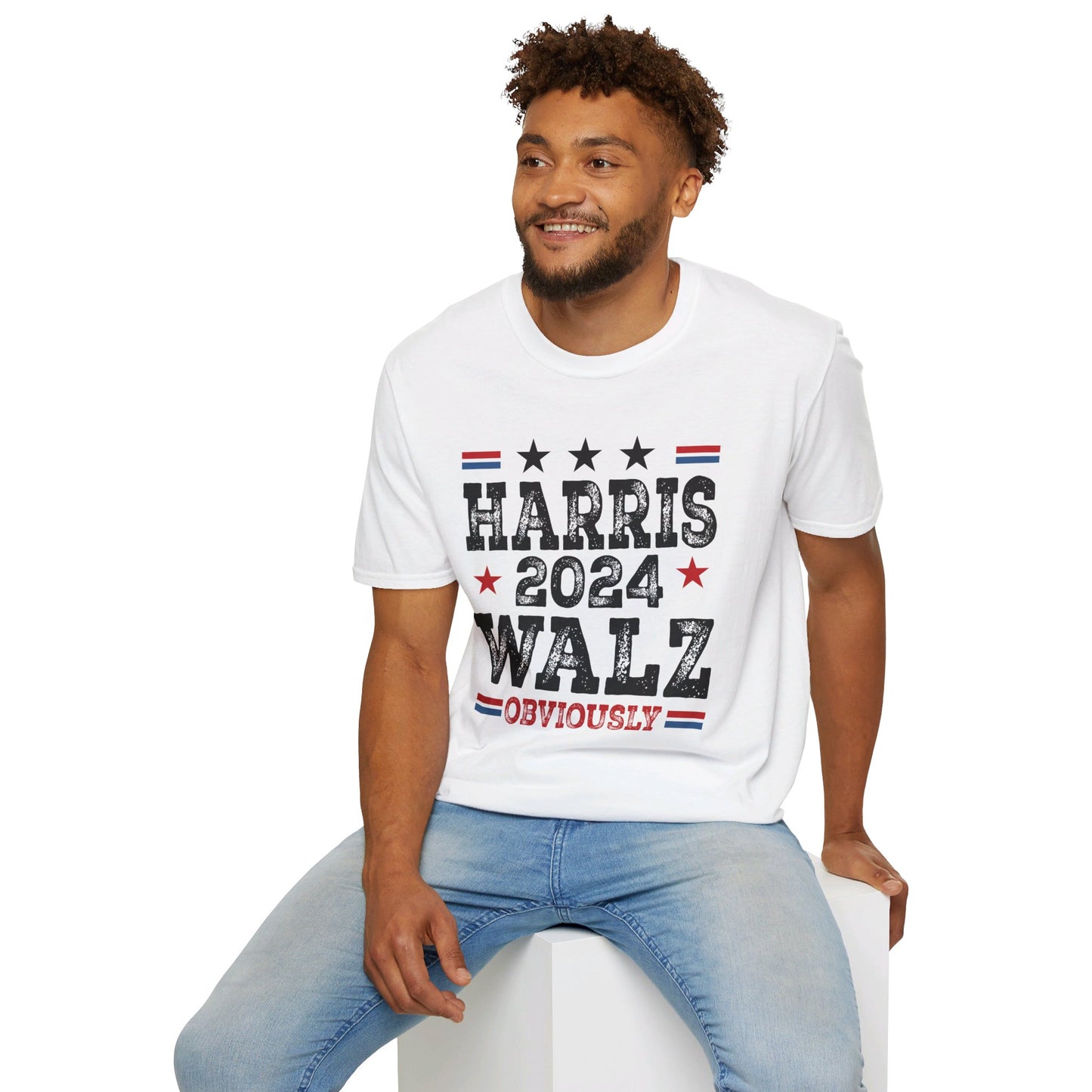 Harris Walz Obviously Unisex Softstyle T-Shirt