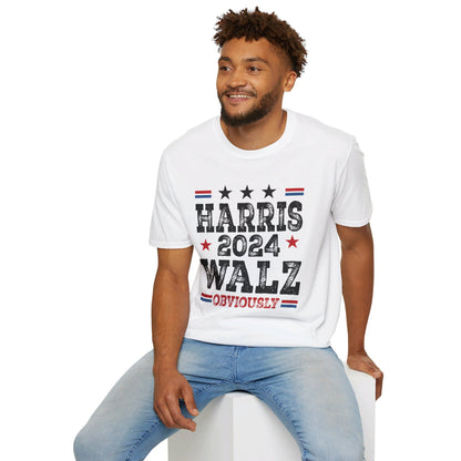 Harris Walz Obviously Unisex Softstyle T-Shirt