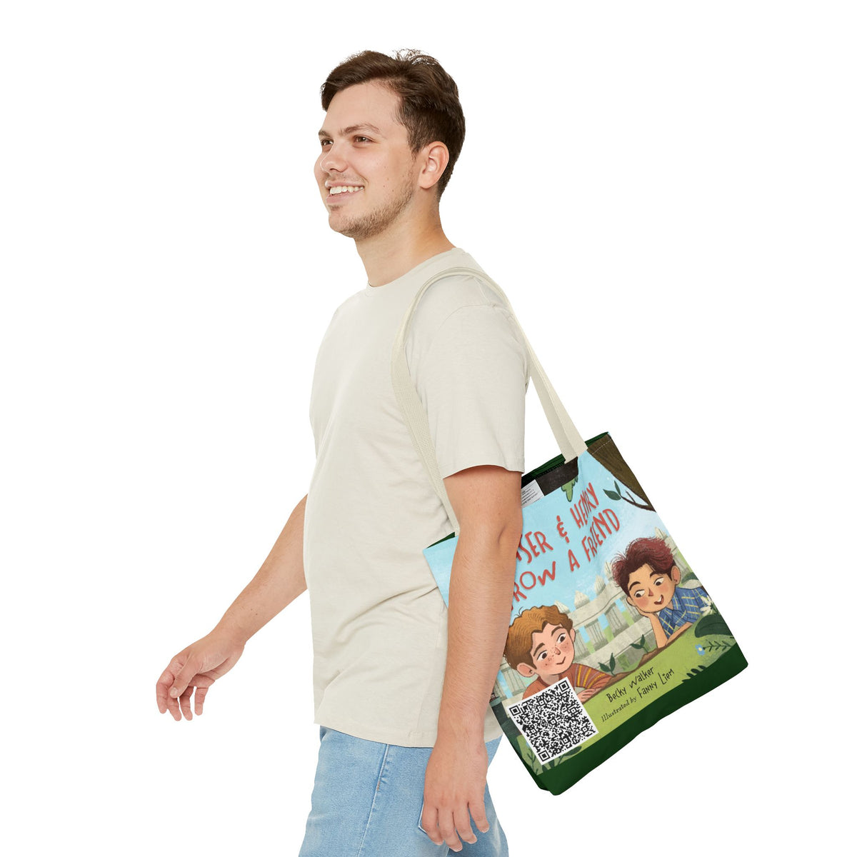Fraser & Henry Grow a Friend Book Illustration Tote Bag