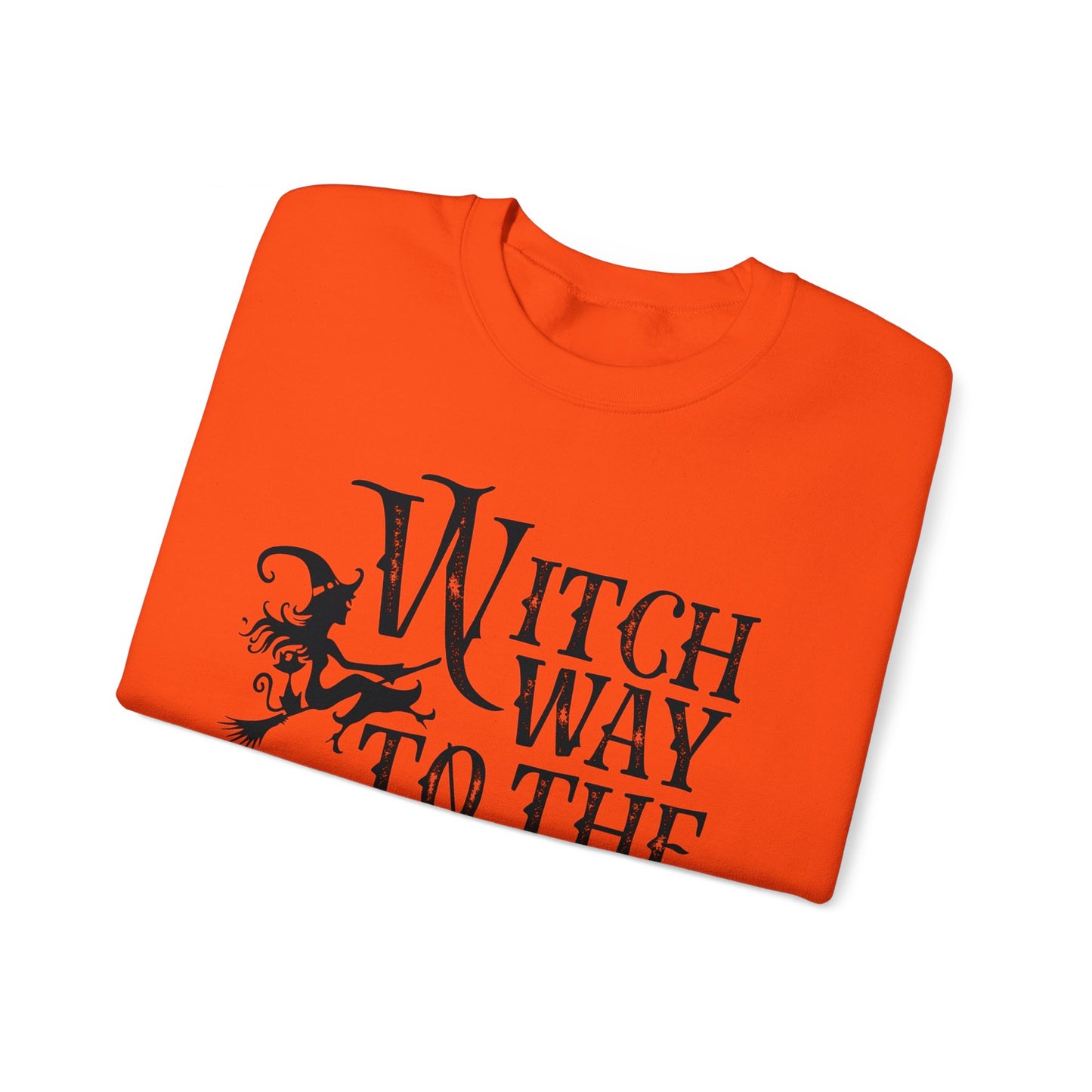 Witch Way to the Wine Halloween Sweatshirt