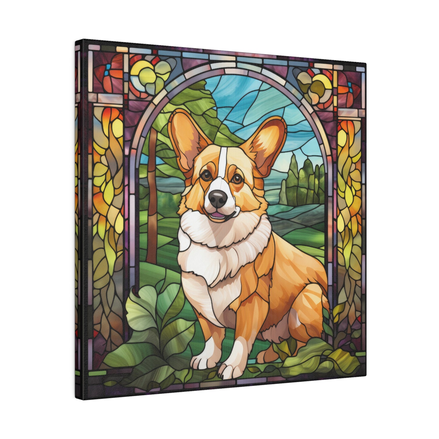 Corgi Wall Art Matte Canvas