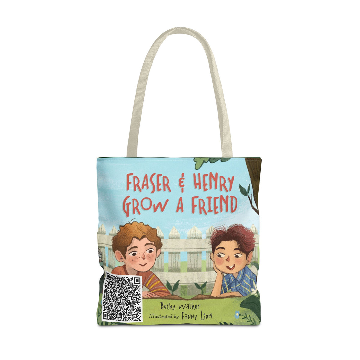 Fraser & Henry Grow a Friend Book Illustration Tote Bag