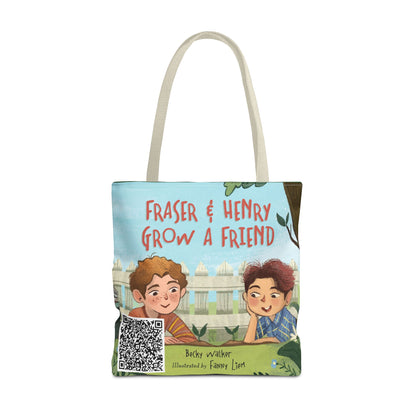 Fraser & Henry Grow a Friend Book Illustration Tote Bag