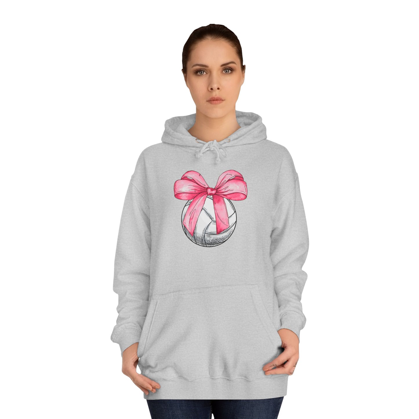 Girls Volleyball Coquette College Hoodie