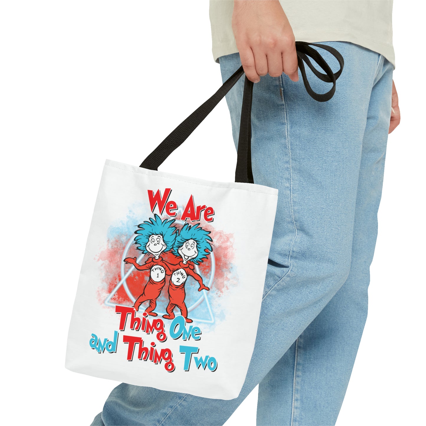 We Are Thing One and Thing Two Tote Bag (AOP)