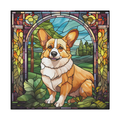 Corgi Wall Art Matte Canvas