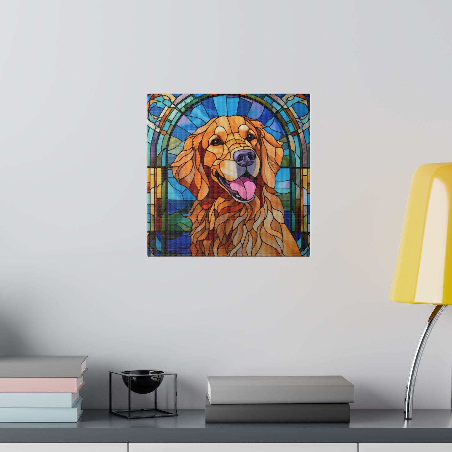 Golden Retriever Wall Art Matte Canvas