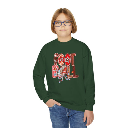 Cozy Fall Football Youth Sweatshirt