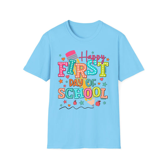 Happy First Day of School Unisex Softstyle T-Shirt