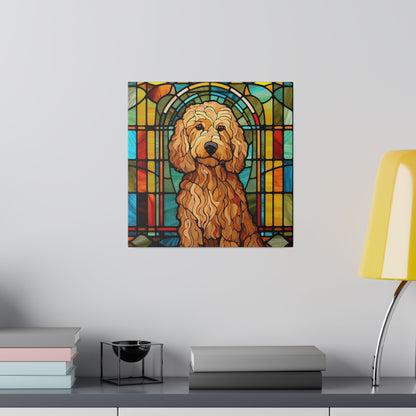 Goldendoodle Wall Art Matte Canvas