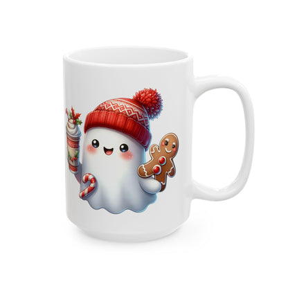 Christmas Ghost Ceramic Mug