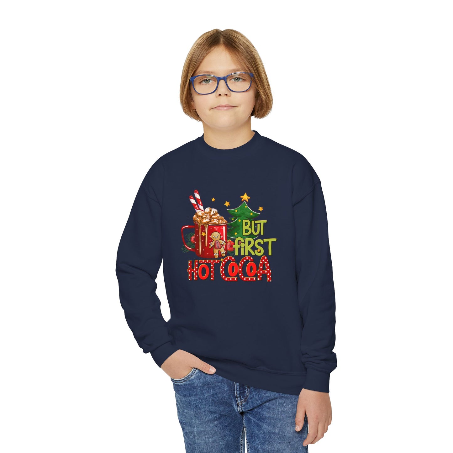 But First Hot Cocoa Youth Sweatshirt