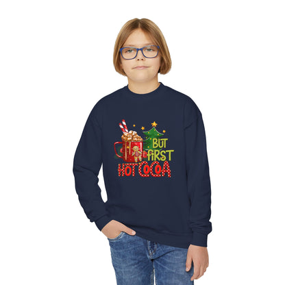 But First Hot Cocoa Youth Sweatshirt