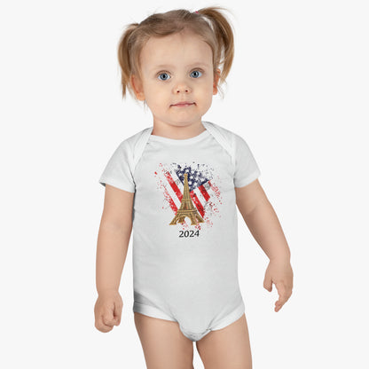 USA 2024 Paris Olympics Baby Short Sleeve Onesie®