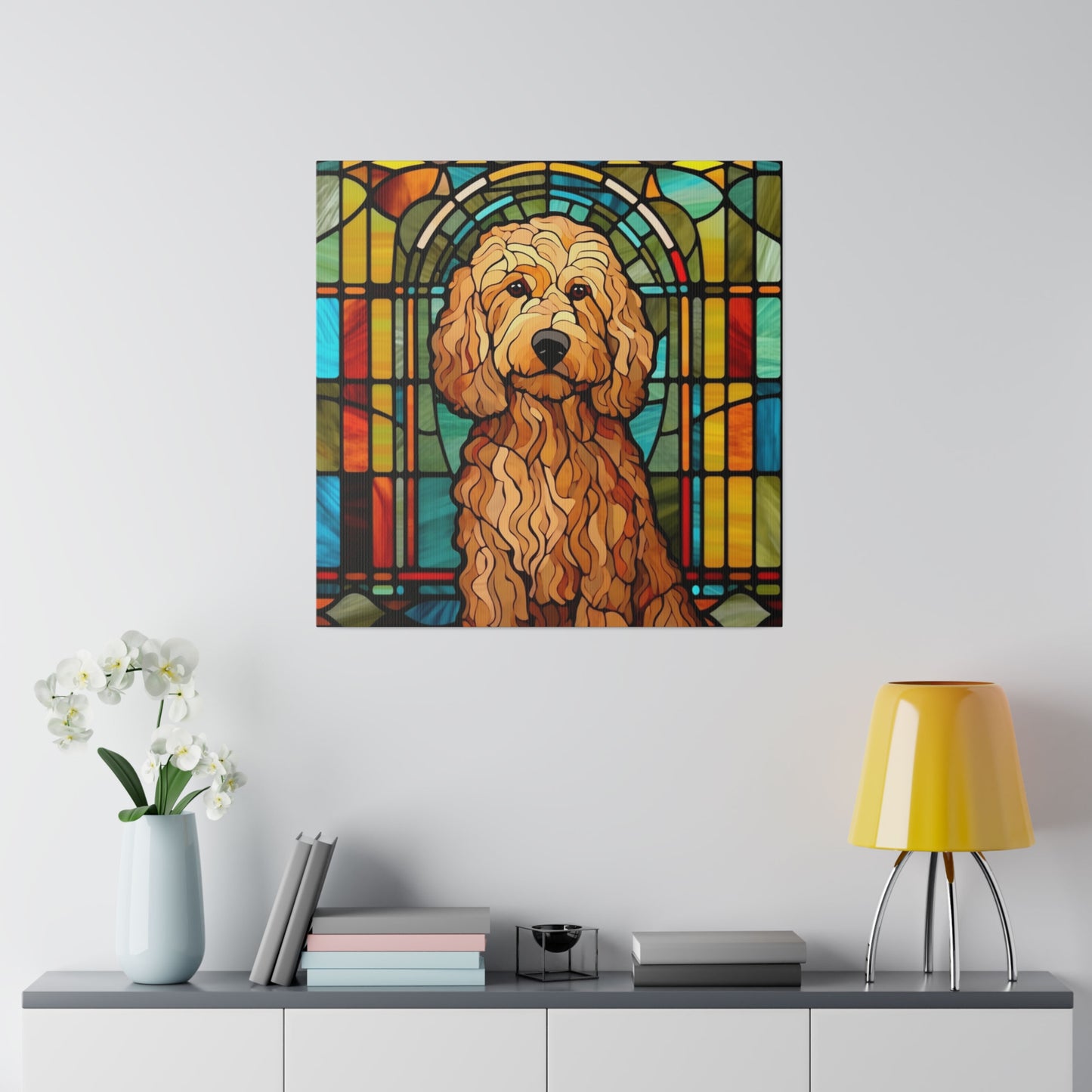 Goldendoodle Wall Art Matte Canvas