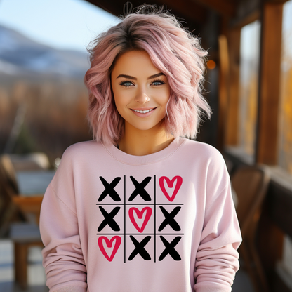 Tic Tac Love Valentine's Day Sweatshirt