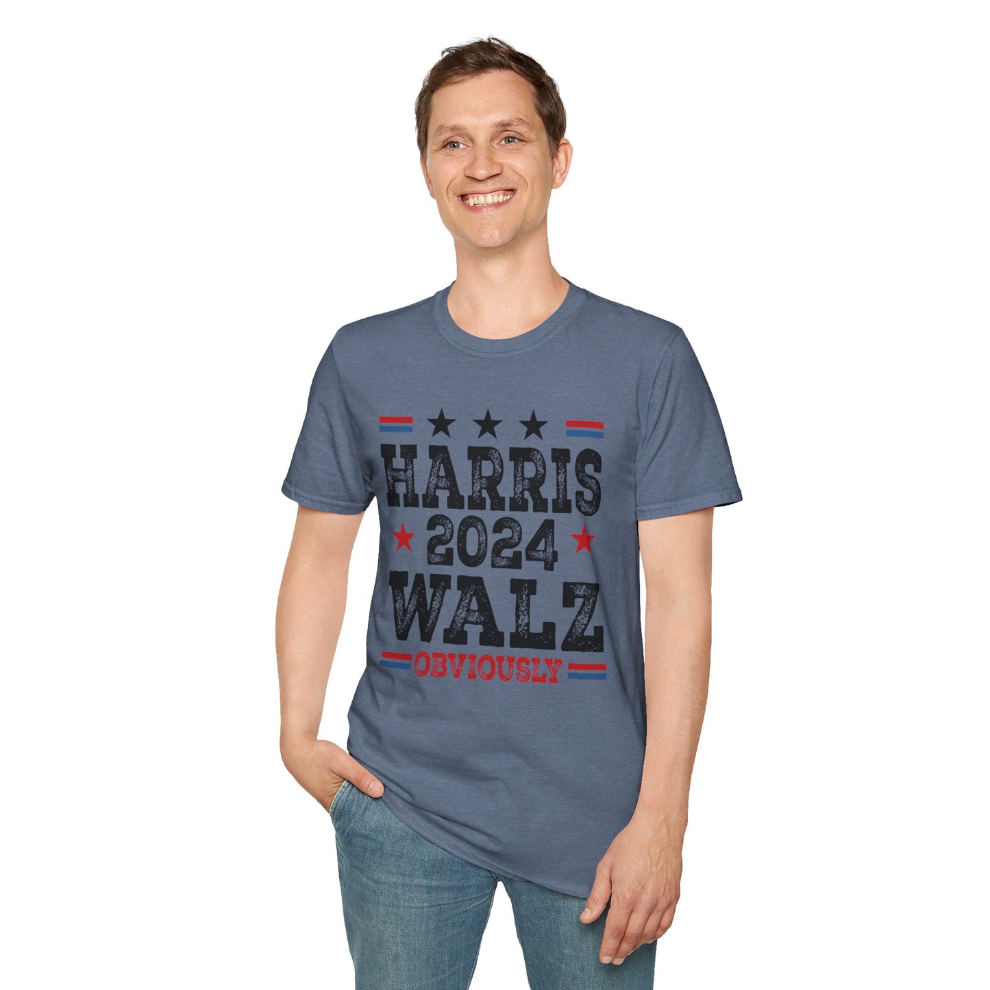 Harris Walz Obviously Unisex Softstyle T-Shirt