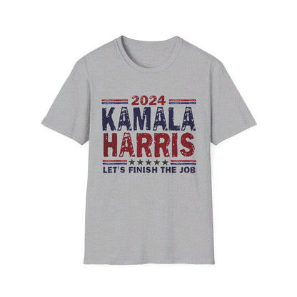 Kamala Harris Let's Finish the Job Softstyle T-Shirt